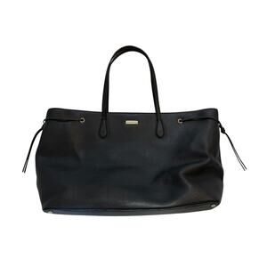 Kate Spade Ari Laurel Way Saffiano Leather Shoulder Tote Bag XL Black
